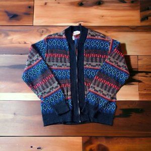 Richman Brothers Argyle Sweater size‎ Medium 100% Virgin  Acrylic